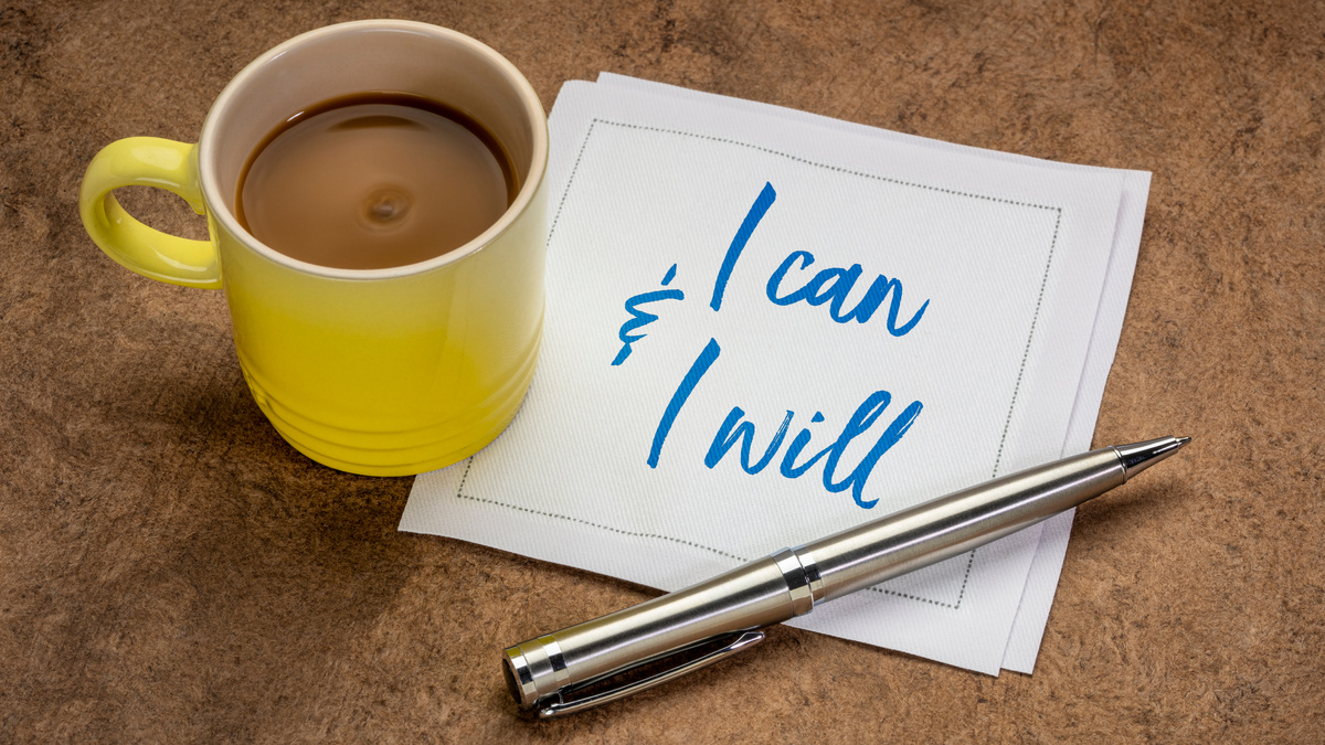 I can and will - confident positive affirmation
